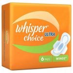 Whisper Choice Ultra Sanitary Napkin with Wings (XL) 6 pads