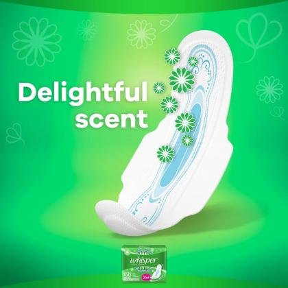 Whisper Ultra Wings Sanitary Napkin with Wings (XL+) 44 pads