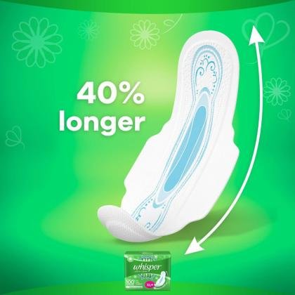Whisper Ultra Wings Sanitary Napkin with Wings (XL+) 44 pads