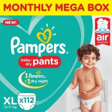 Pampers Xtra Large New Monthly Box - 112 Diaper Pants, 112 pcs