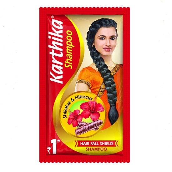 Karthika Shampoo, 1 Rupee Packets